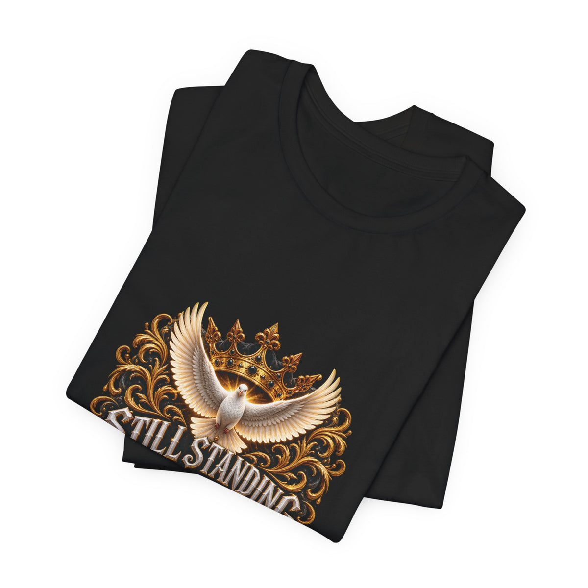 STILL STANDING BY GRACE™ Unisex T-Shirt – Nzaou Claude | Faith & Grace