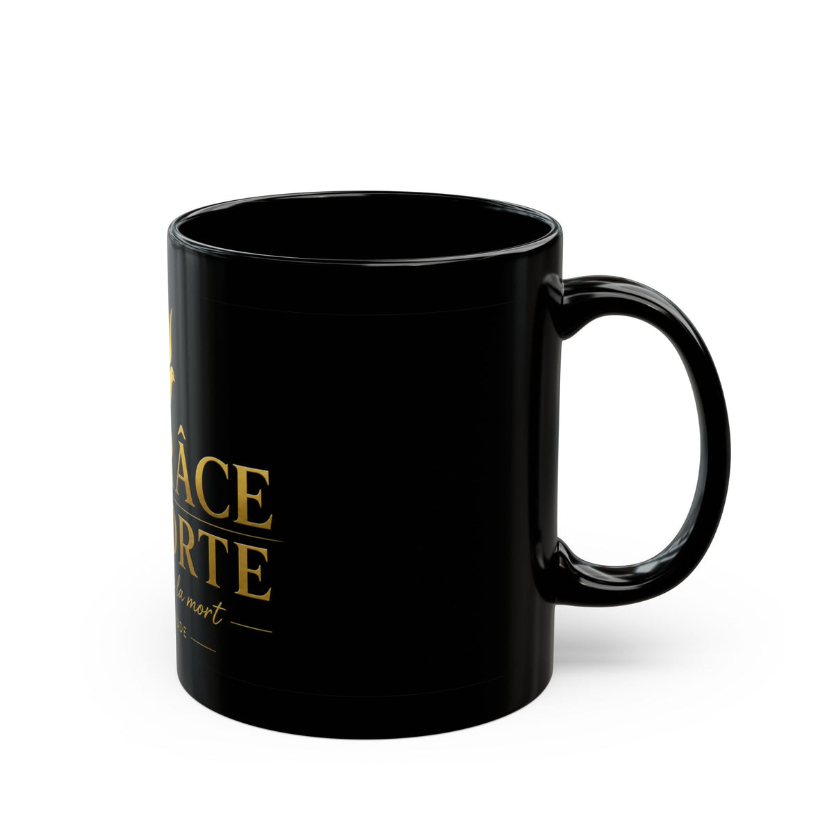 Black Mug "Grace Carries Me" — Stronger Than Death (US) | Nzaou Claude