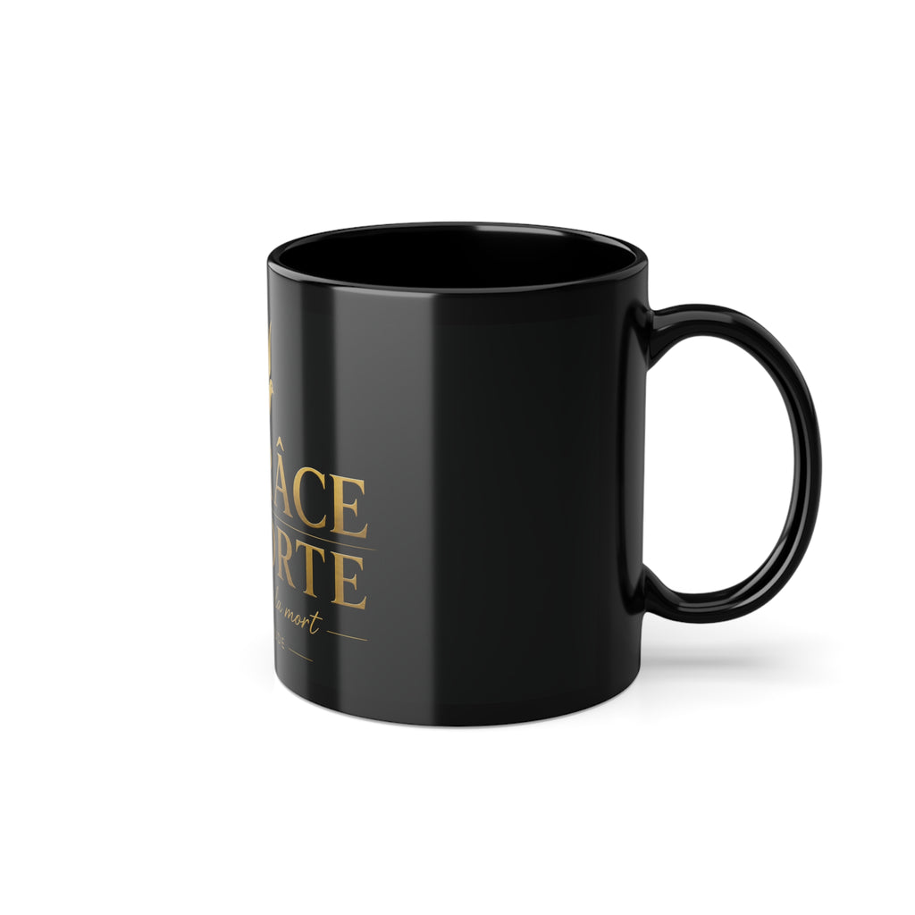 Black Mug "Grace Carries Me" — Stronger Than Death | Nzaou Claude