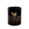 Black Mug "Grace Carries Me" — Stronger Than Death (US) | Nzaou Claude