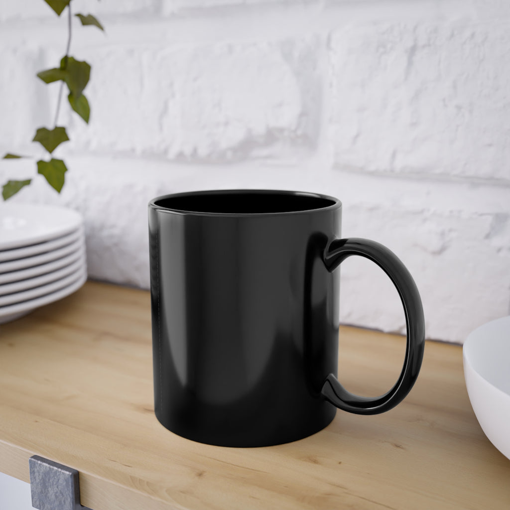 Mug Noir “Dieu est Fidèle” – Sa Parole ne Change Pas | Nzaou Claude