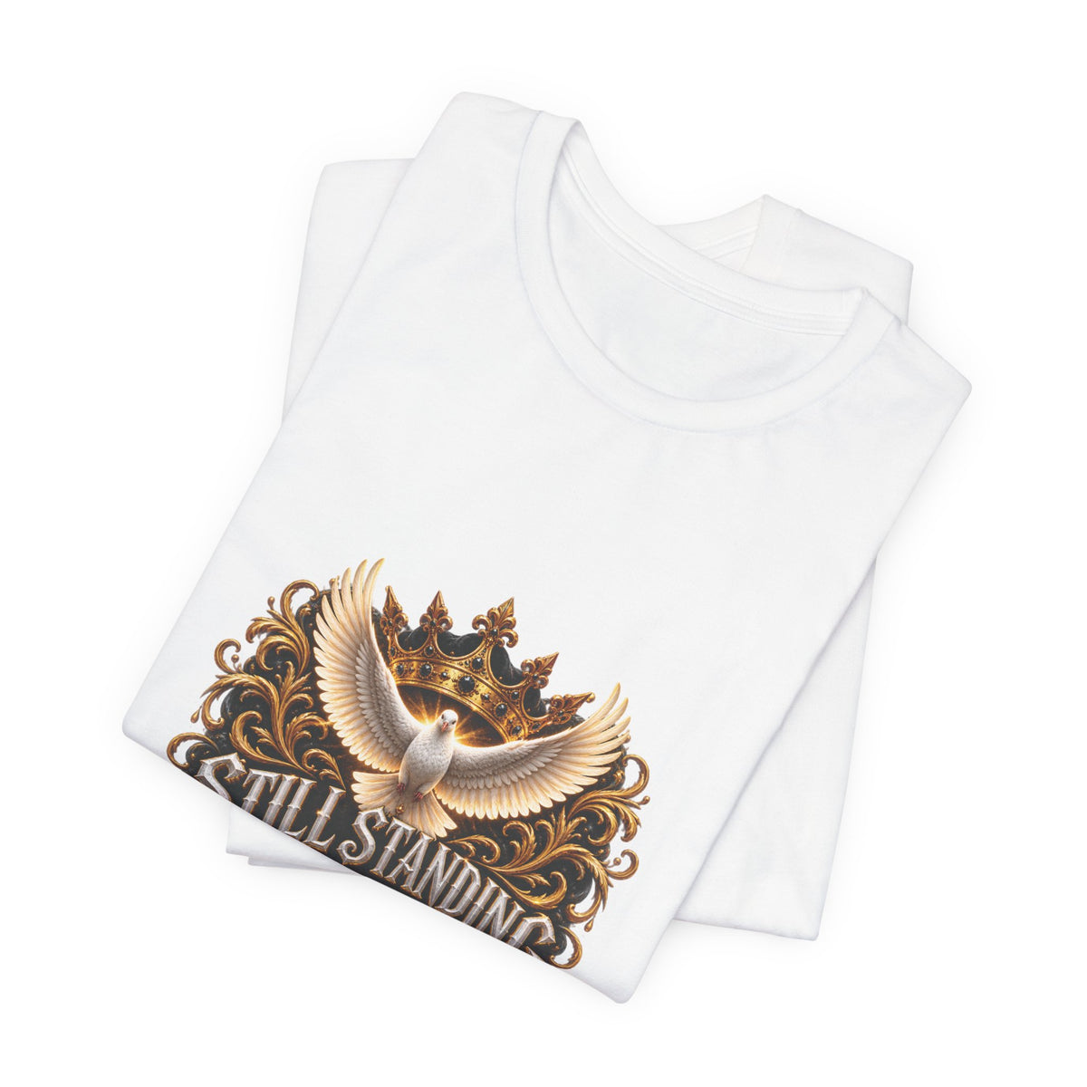 STILL STANDING BY GRACE™ Unisex T-Shirt – Nzaou Claude | Faith & Grace