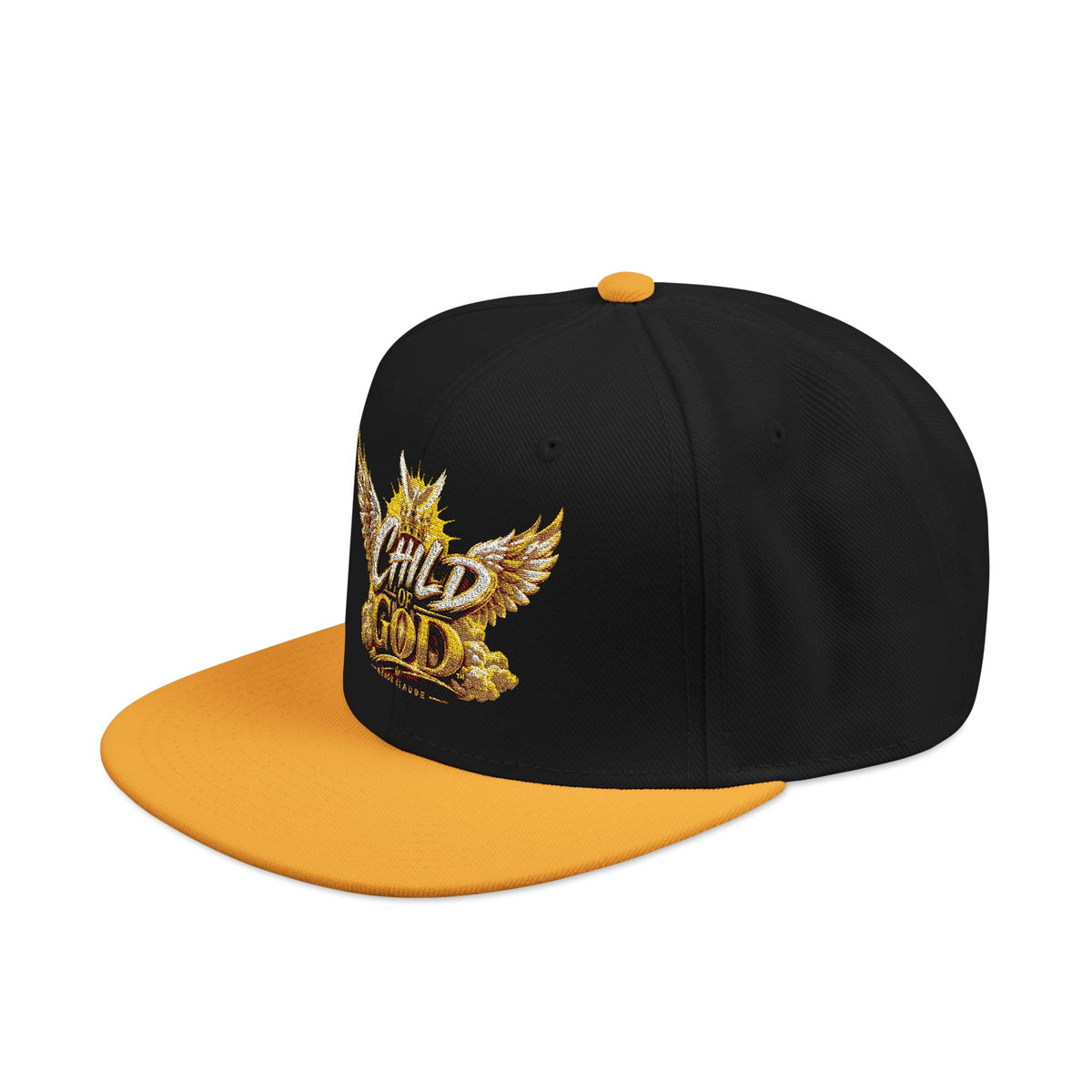 CHILD OF GOD — Embroidered Snapback Cap – Nzaou Claude | Premium Christian Streetwear