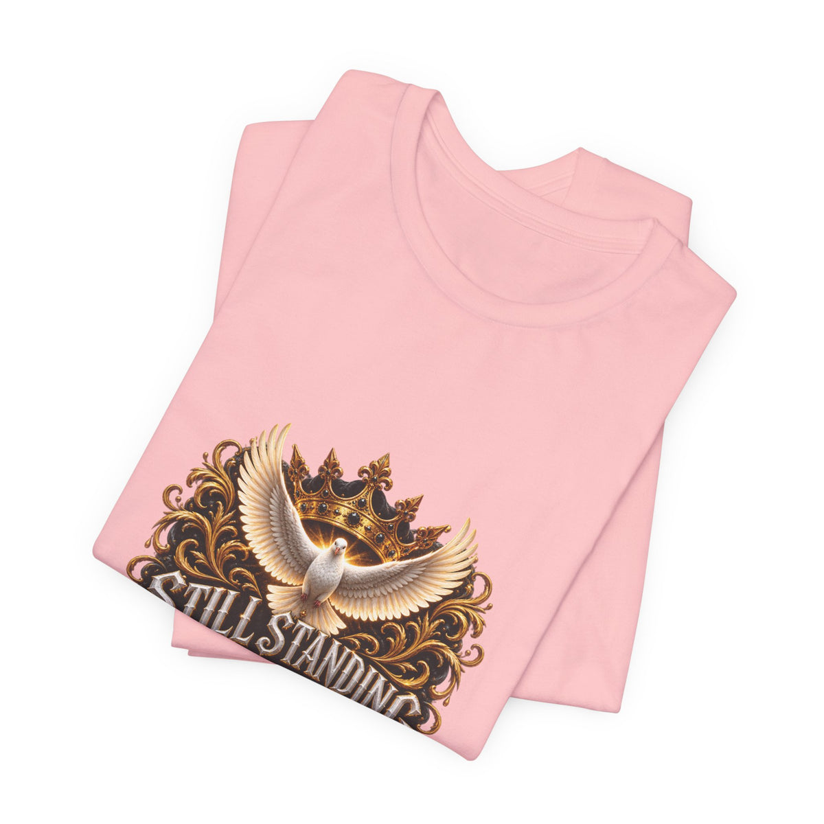 STILL STANDING BY GRACE™ Unisex T-Shirt – Nzaou Claude | Faith & Grace