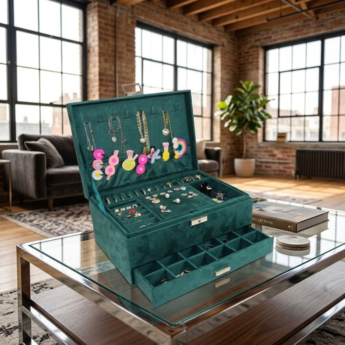 Luxurious Travel Jewelry Box - vue fermée