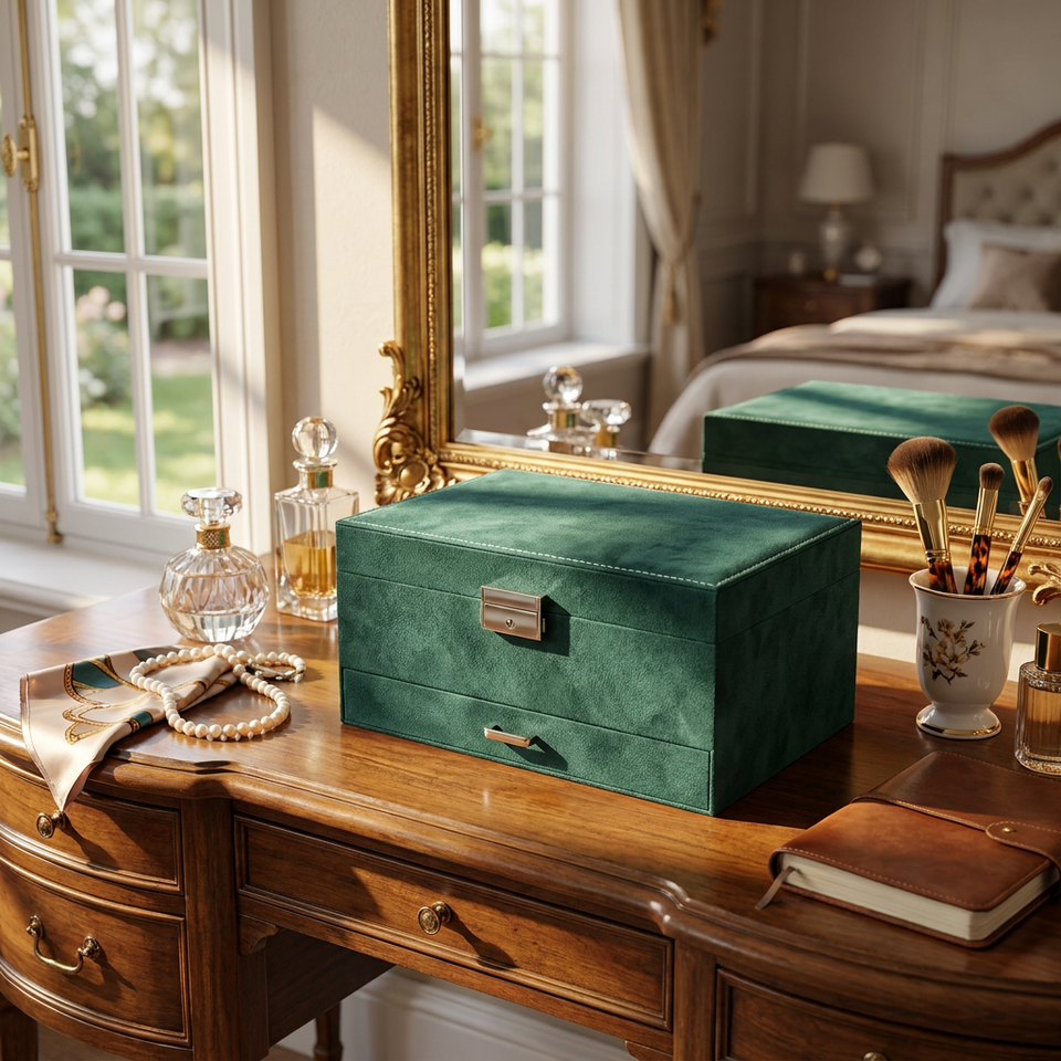 Luxurious Travel Jewelry Box - en situation
